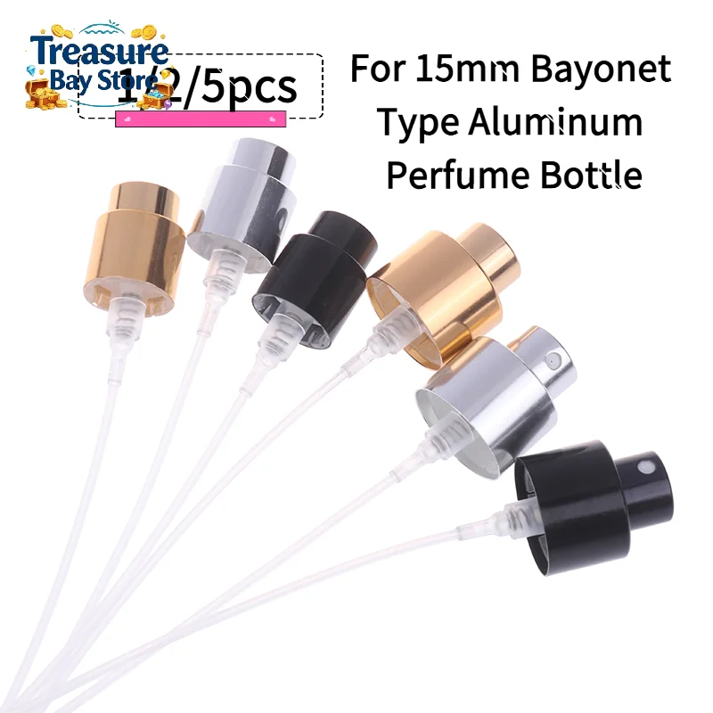 1/2/5pcs 15mm Bottle Cap Fine Mist Sprayer Bottle Sprayer Used For 15mm Bayonet Type Aluminum Perfume Bottle Matching Nozzle