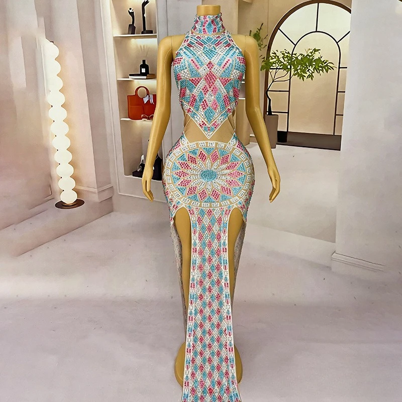 

Design Sense One Piece Skirt Dress Temperament Socialite Birthday Party Evening Dress Model Performance Clothes Vestido De Noche