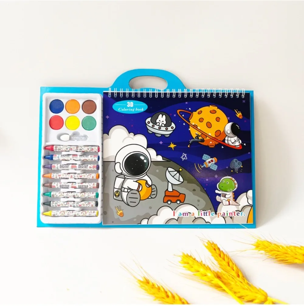 Kinder Frühe Bildung Malbuch Set Mit Stift Wasser Zeichnung Montessori Spielzeug kpop Tragbare Bild Buch Magie Zeichnung Buch