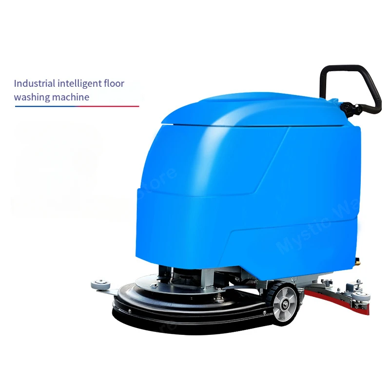 Hand Push Scrubber Shopping Mall Supermarket Hospital School Commercial Mopping Machine Property Garage Industrial Scrubber