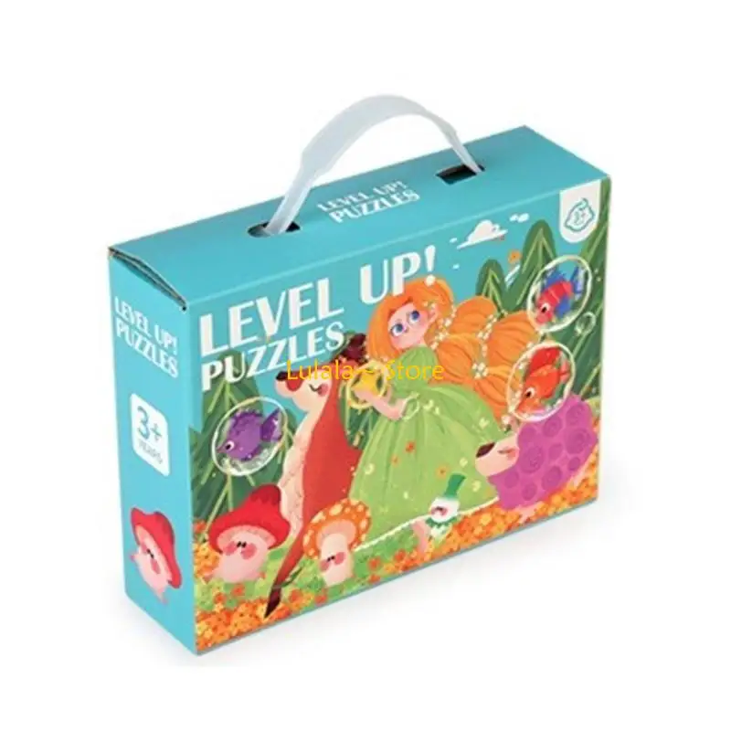Y4QA 60Pcs Early Education Animal Puzzles Learning Playset Toy Set Educational Game