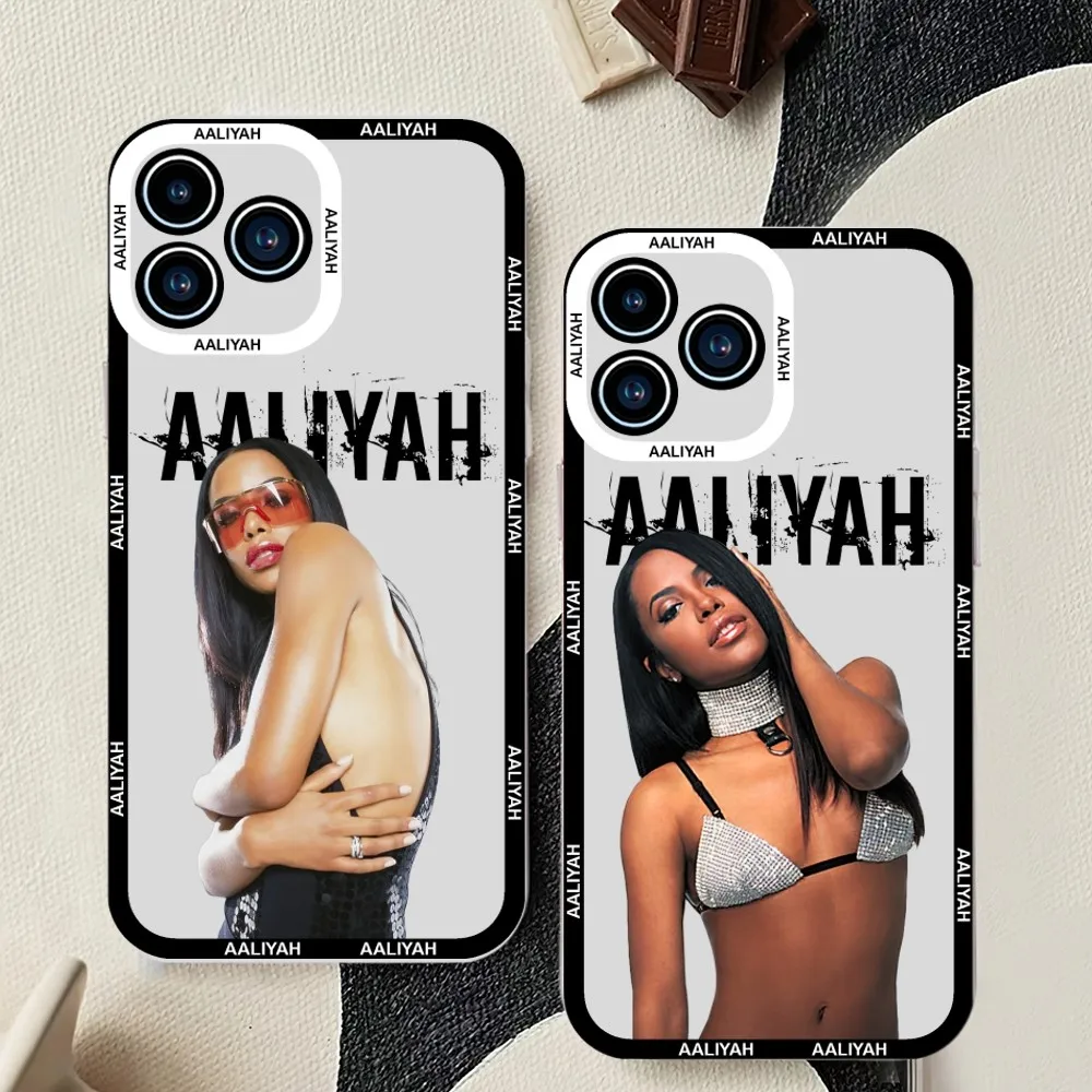 Singer A-Aaliyahs Phone Case For iPhone 11 12 Mini 13 14 15Pro Max Transparent Shell