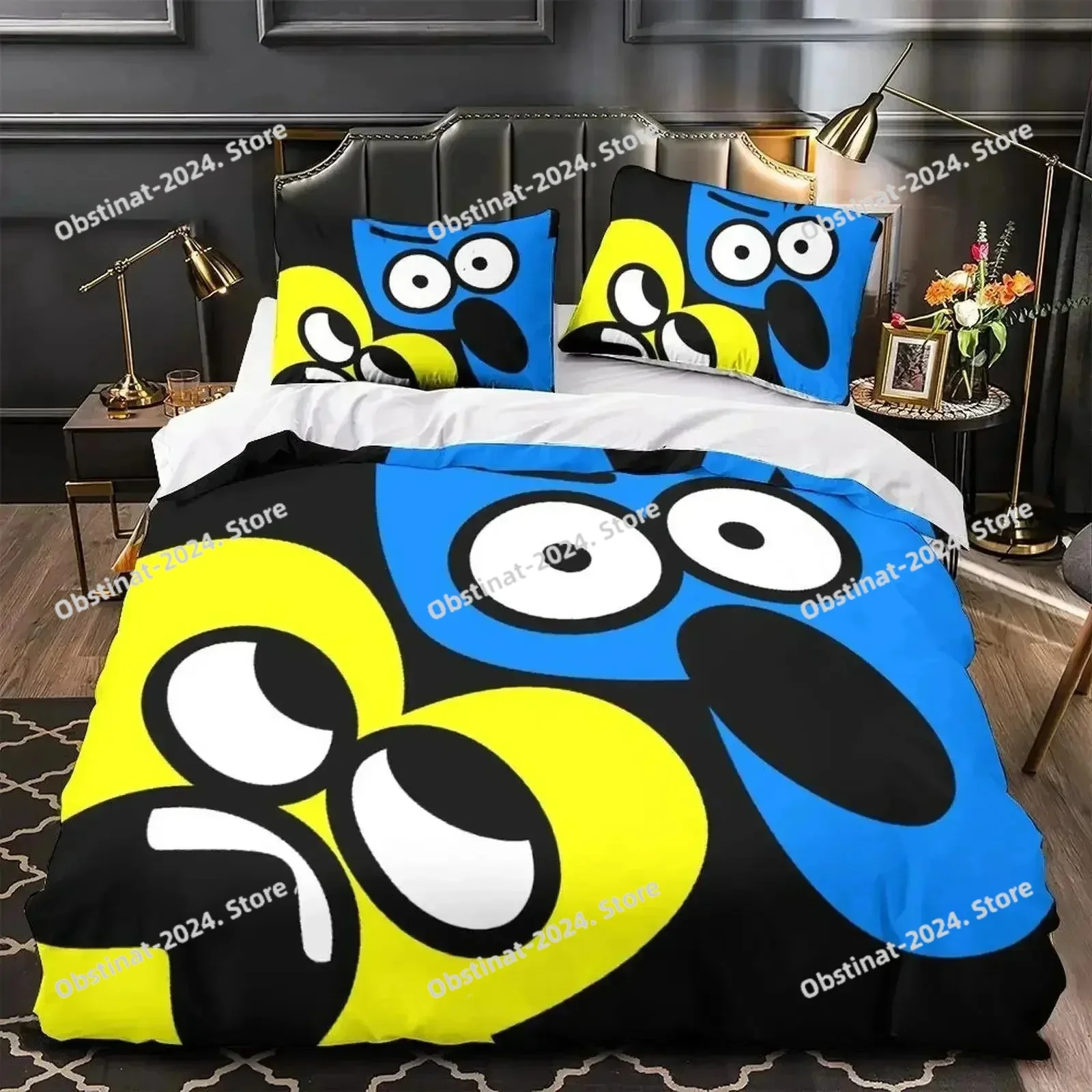 New Jacknjellify Bedding Set Single Twin Full Queen King Size Bed Set Adult Kid Bedroom Duvet cover Sets 3D Anime bed sheet set