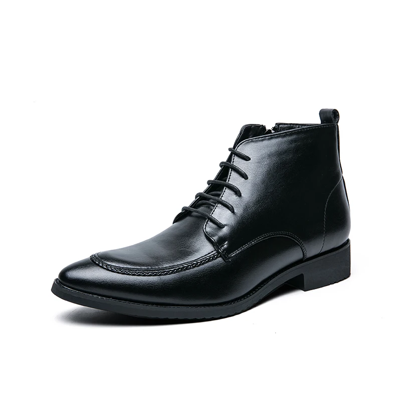 

38~48 Chelsea Boots Men 2023 Brand Comfortable Fashion Leather Men Boots Shoes for men Plus-size Party shoes#317