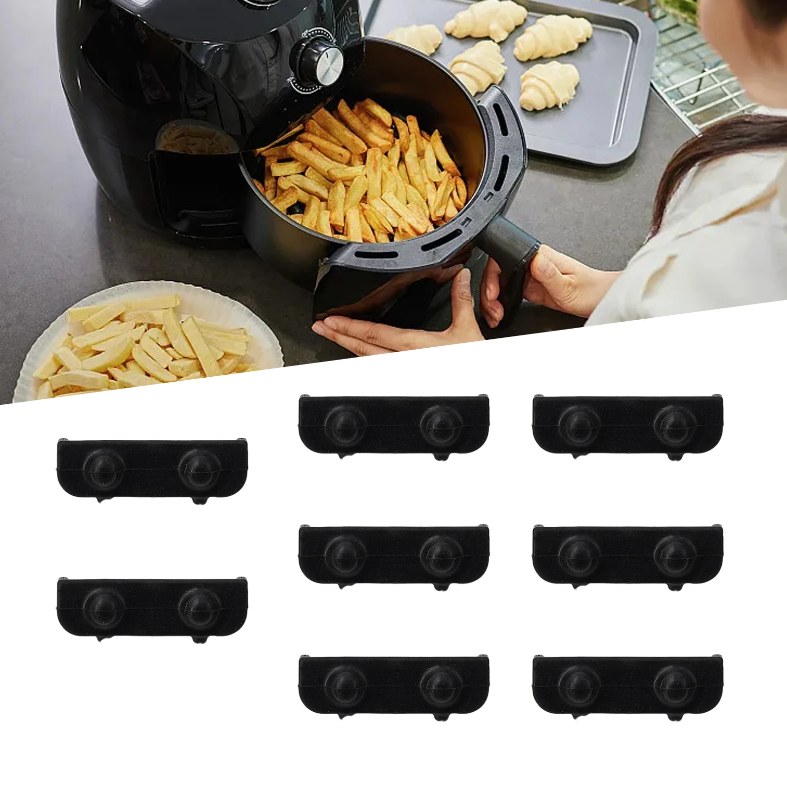 Air Fryer Accessories Silicone Cover Silicone Cap Protective Cover Baking Tray Elastic High Temperature Resistant Silicone