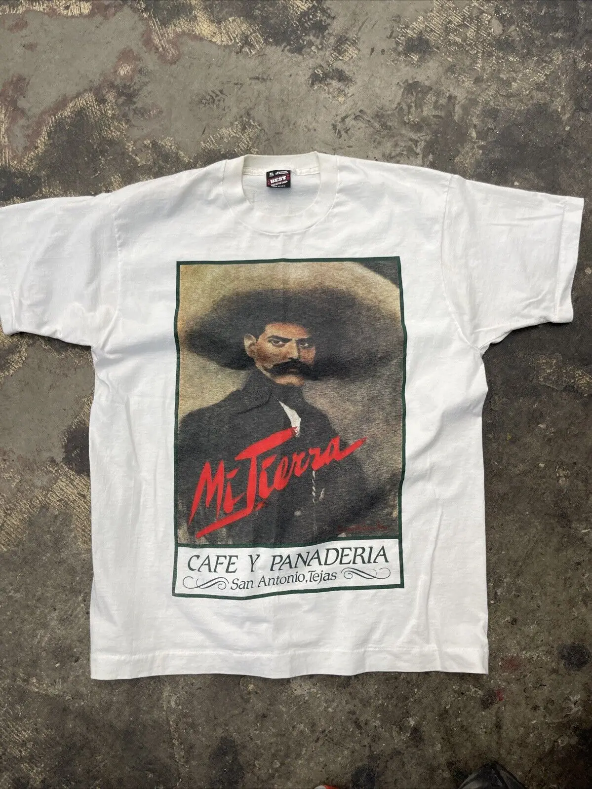 Mi Tierra Cafe Y Panaderia San Antonio Mexican Emiliano Zapata Men's XL H08