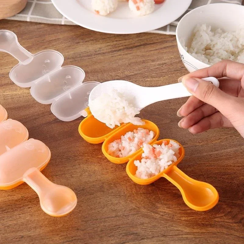 Homemade Rice Ball Mold， DIY Sushi Meatball Mold，Interesting Hand Shaking Rice and Vegetable Roll Mould