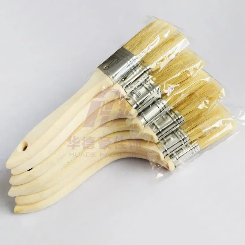 Paint Tool Set with Thickened Pig Hair Brushes and Long Hair Paintbrushes