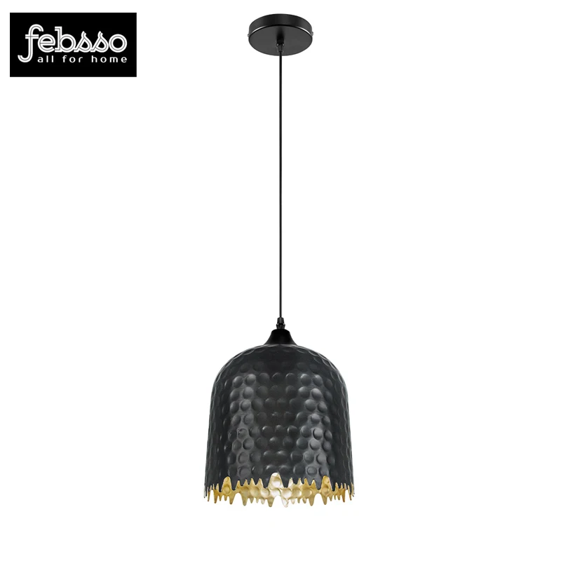 Criativo moderno restaurante forjado ferro arte lustre sala de jantar pingente teto lâmpadas metal preto luminária suspensão