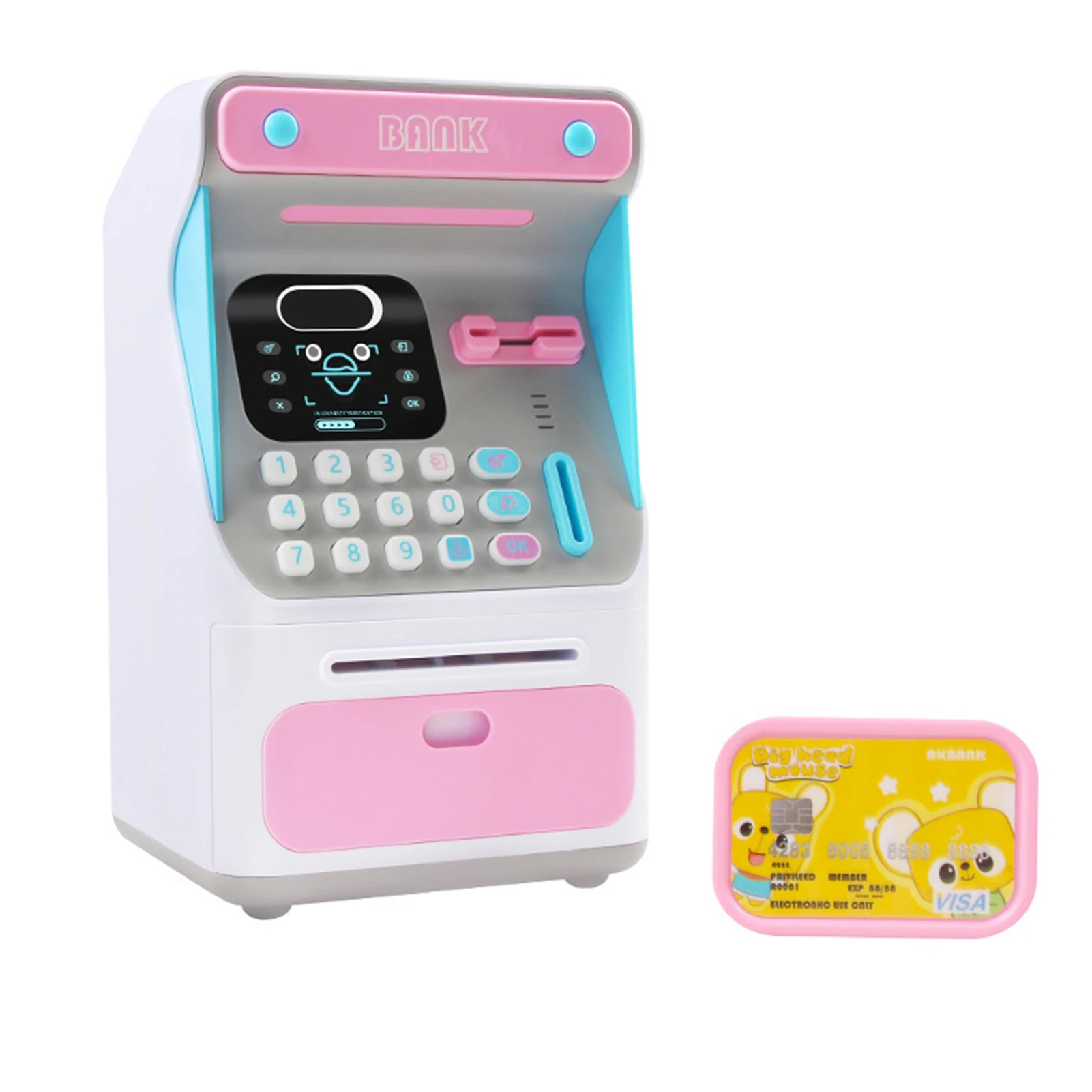 

Simulated Mini Smart Piggy Bank Fun Simulated Facial Recognition Great Gift For Boys Girls Kids