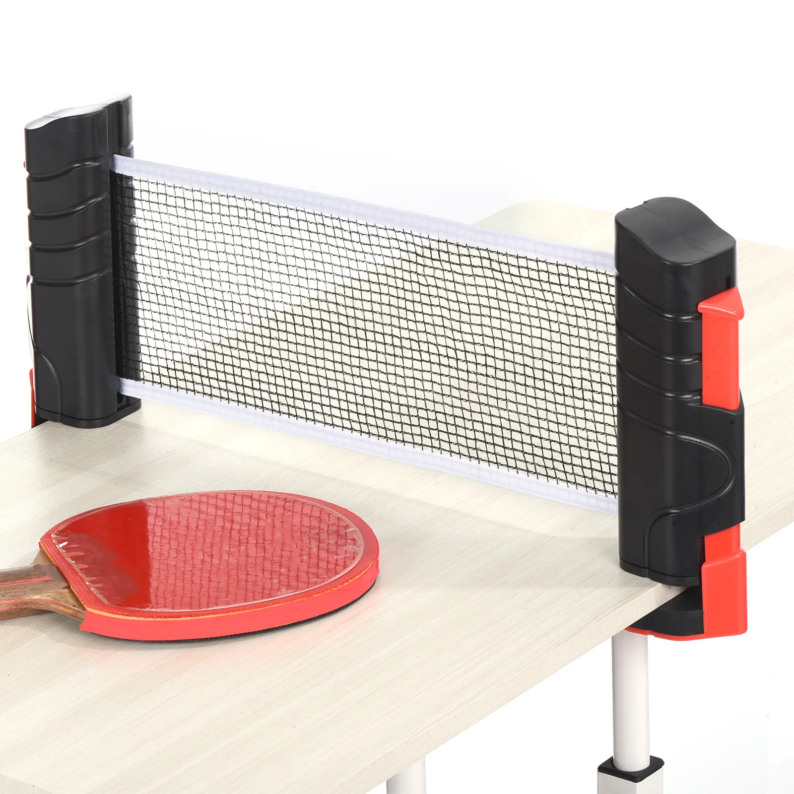 Bis zu 2,2 Zoll einziehbares Ping-Pong-Netz, tragbares Tischtennisnetz und Pfostenersatz, jedes Tischsport-tragbares Ersatznetz