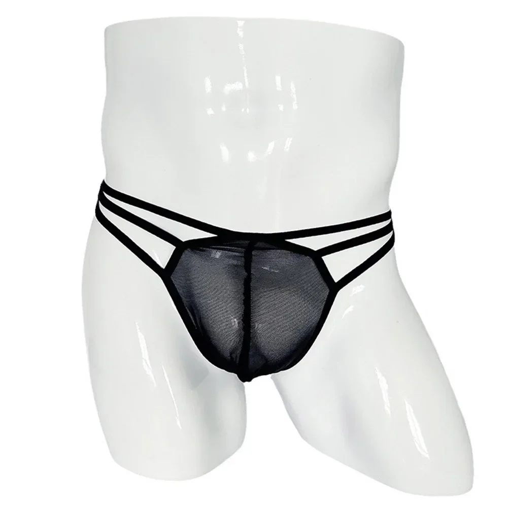 

Сексуальное мужское сетчатое нижнее белье с Т-образной спинкой, трусики с низкой талией, однотонные трусы, дышащие трусы, шорты, трусики