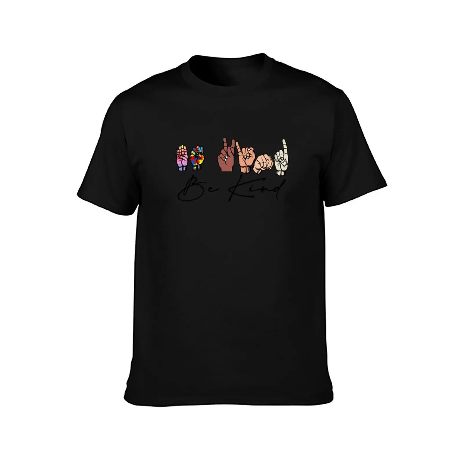 Be Kind Sign Language Hand T-Shirt Construction Work Tee Shirt T-Shirt