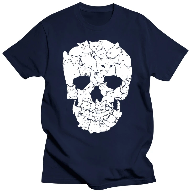 Skull Of Cats Brutal Funny T Shirt , Men's Women's All Sizes summer winter Casual Man T Shirt Good Quality coat clothes tops