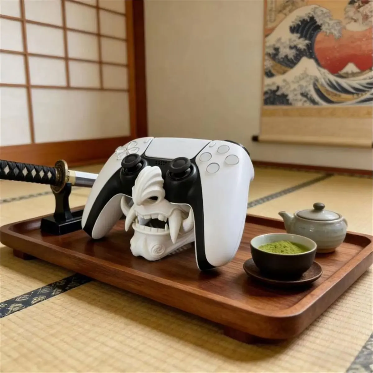 Game Controller Base for Ghost Mask Handle Bracket Desktop Display Stand Game Console Computer Decoration