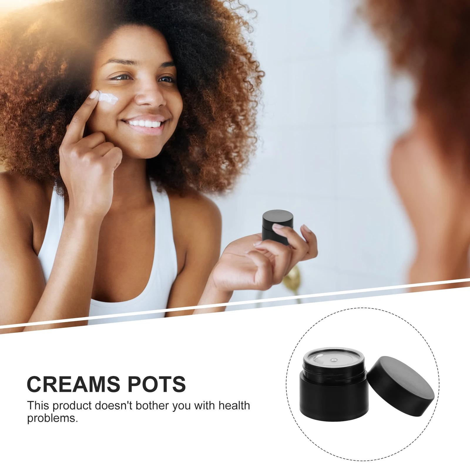 

20 Pcs Packaging Box Empty Cream Containers Travel Lotion Filling Plastic Sample Jars for Cosmetics Small Makeup