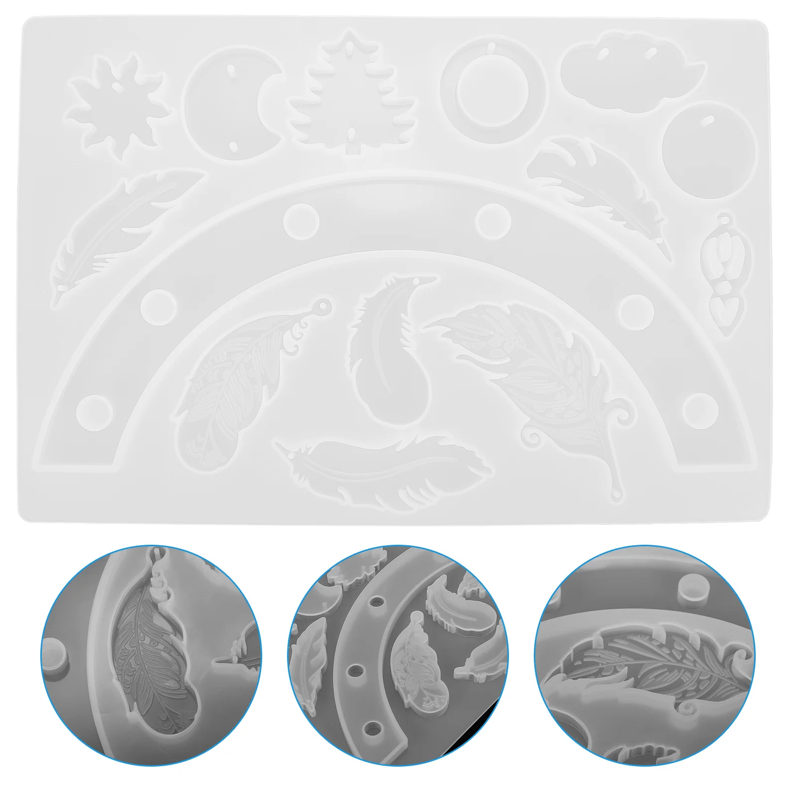 مجموعة قوالب جرس الرياح من السيليكون ملحقات يدوية الصنع لأداة رنين الرياح مستلزمات صناعة يدوية قالب بلوم #4