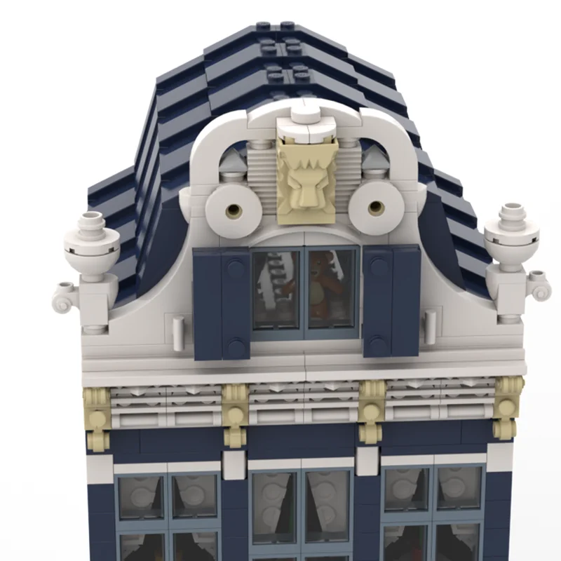 شارع المدينة عرض نموذج Moc بناء قناة الطوب # 1 نموذج التكنولوجيا وحدات كتل هدايا عيد الميلاد اللعب DIY مجموعات الجمعية #3