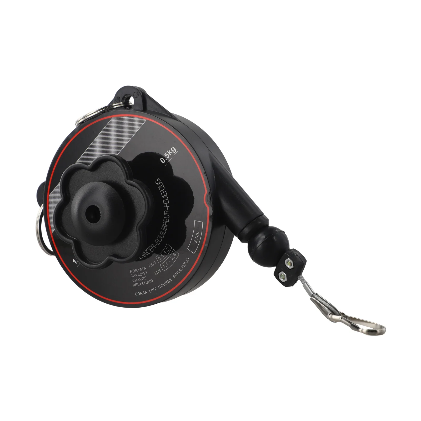 Telescopic Spring Balancer with Hook and Wire Rope Adjustable Tension for Optimal Performance in Workshops and Factories