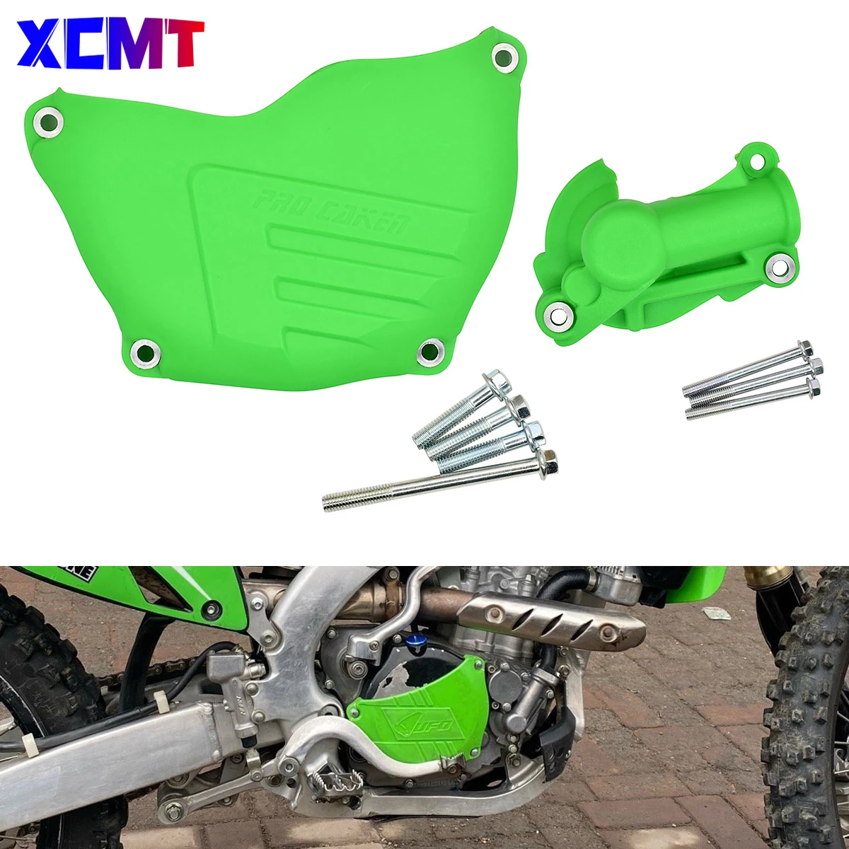 

Motorcycle Clutch Guard Water Pump Protector Cover For Kawasaki KX250F KX 250F 2004 2005 2006 2007 2008-2017 Universal Parts