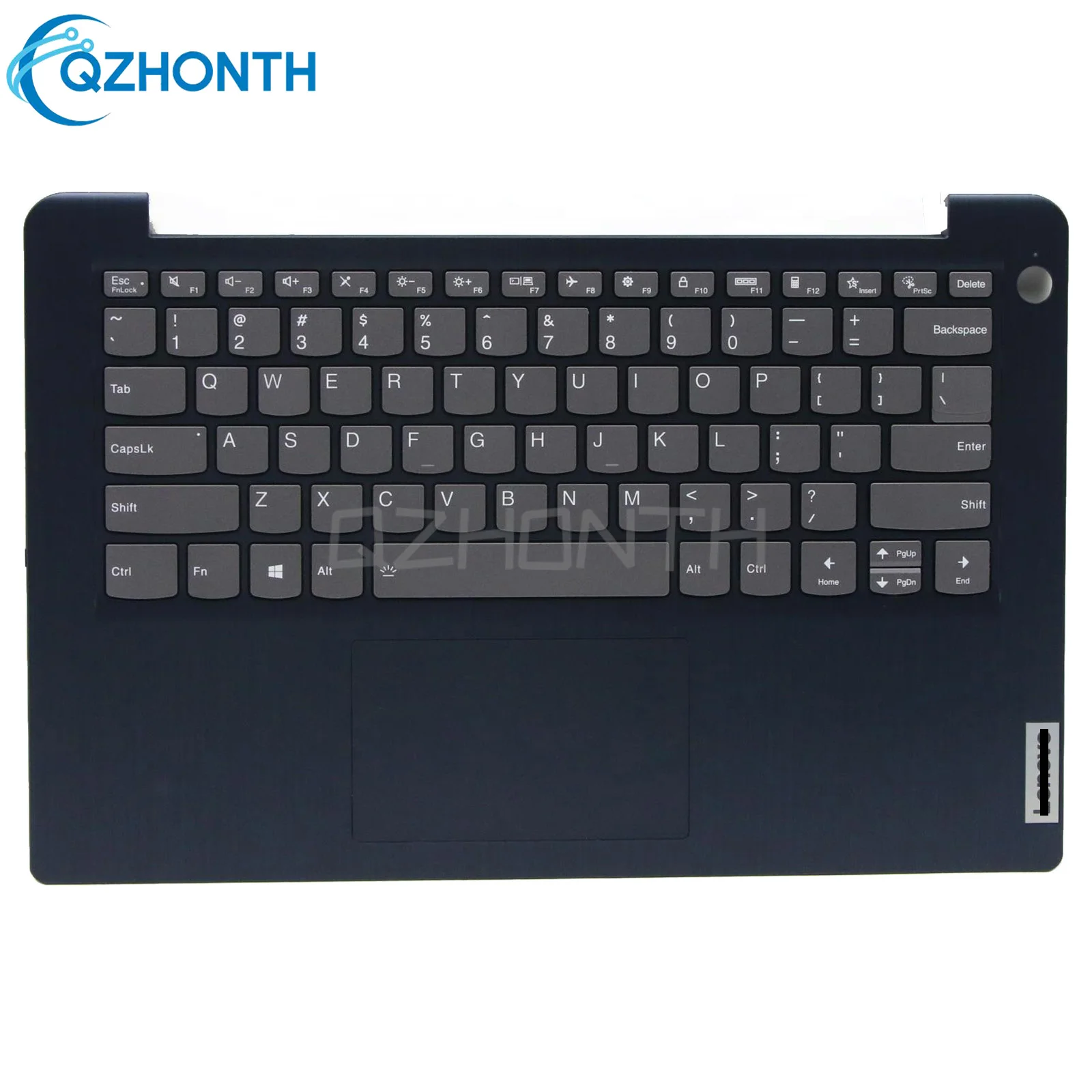 New Palmrest w/ Backlit Keyboard (Fingerprint Hole) For Lenovo IdeaPad 3-14ITL6 3-14ADA6 3-14ALC6 Blue 5CB1B97646 14