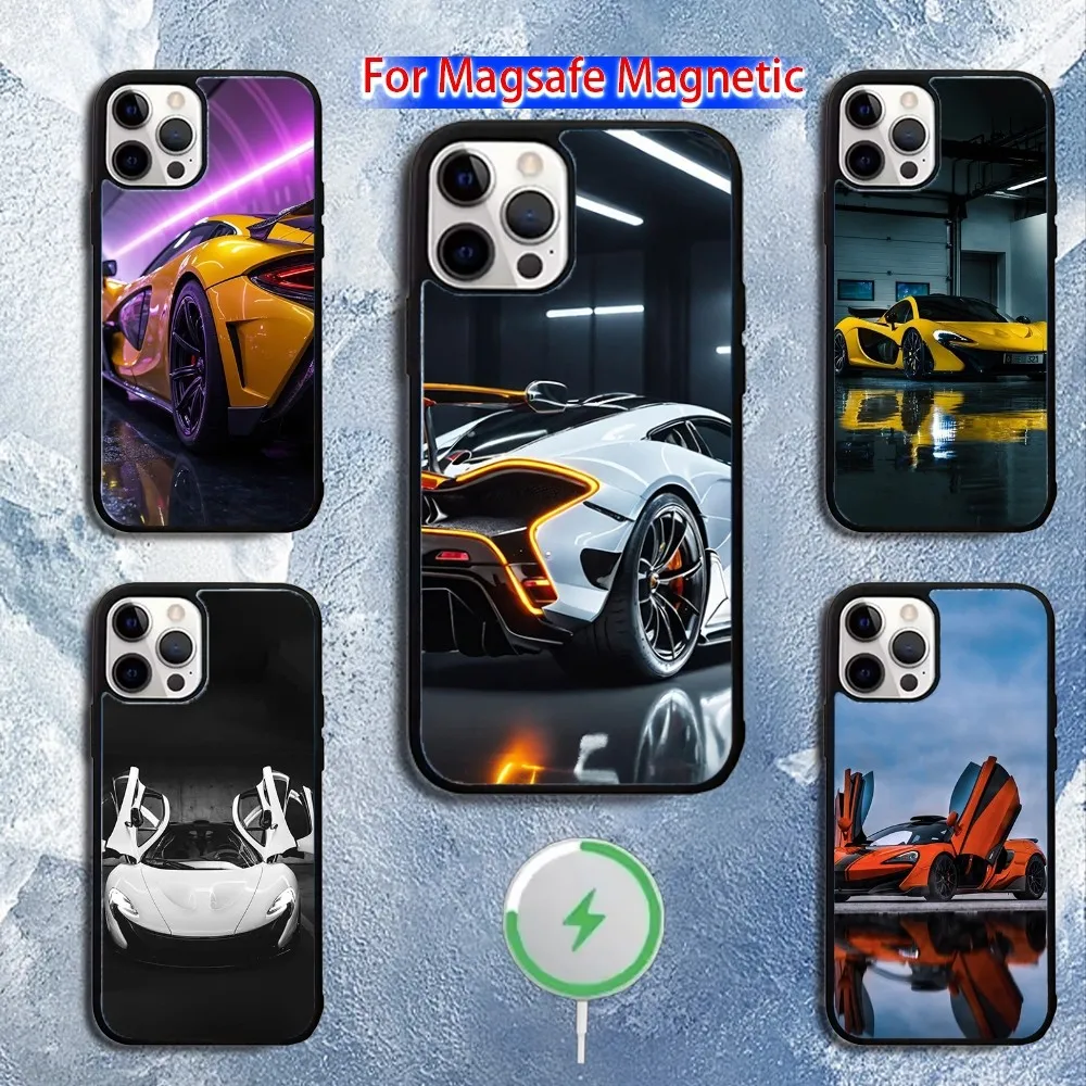 

M-McLaren-N P1 Supercar Phone Case For iPhone 16,15,14,13,12,11,Pro,Max,Plus,Mini,Magsafe,Magnetic Wireless Charging Case