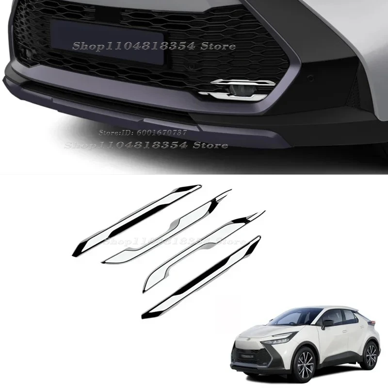 Accesorios exteriores para Toyota CHR C-HR 2024 2025 ABS cromado negro cubierta de carrocería de puerta lateral embellec