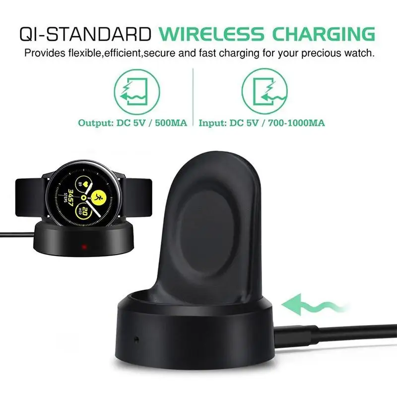 For Samsung Galaxy Watch Smart Watchs Wireless Charger Base For 42mm 46mm SM-R800 R805 R810 R815 Smart Bracelet Charging Cable