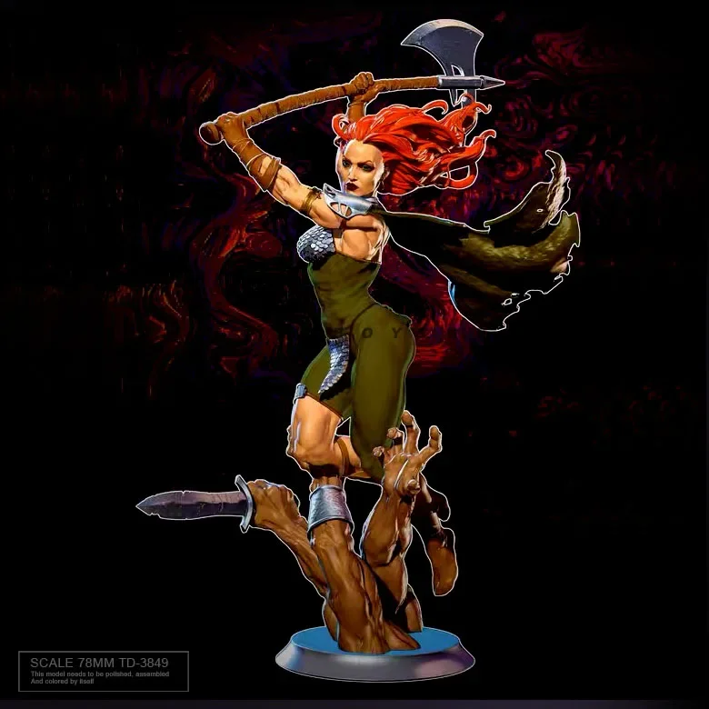 

78mm Resin model kits figure beauty colorless and self-assembled TD-3849