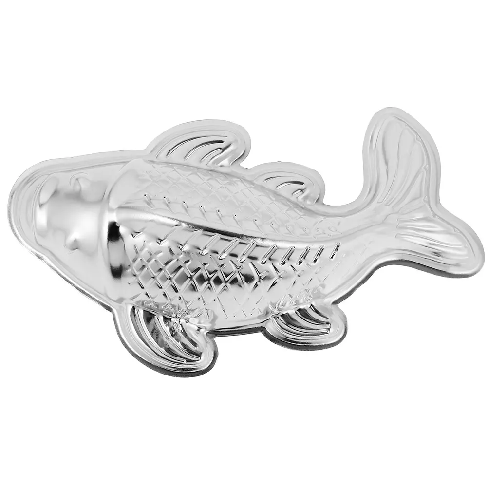 

Koi Fish Shaped Aluminum Cake Chocolate Jelly Mold for Baking DIY Pastry Tools Nonstick Tray Crafts Creative Design