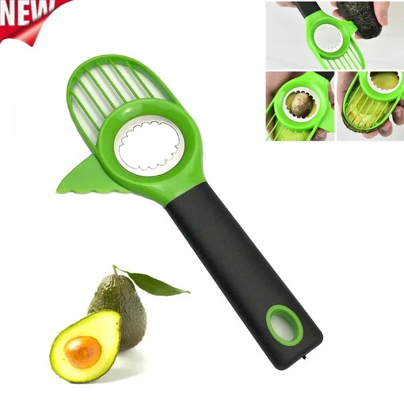 Avocado Slicer Avocado Saver Multifunctional 3 In 1 Creative Kitchen Vegetable Tools Fruit Peeler Cutter Safe Fruit Knife Corer