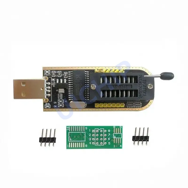 CH341 24 25 Series EEPROM Flash BIOS USB Programmer Module + SOIC8 SOP8 Test Clip For EEPROM 93CXX / 25CXX / 24CXX