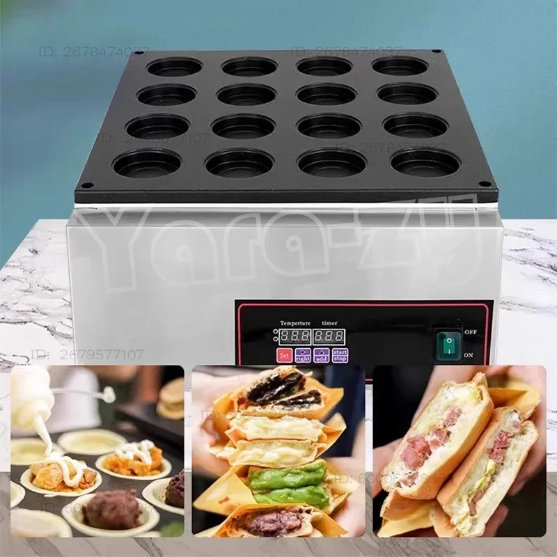 Wheel cake machine Commercial stall electric red bean cake pan Snack equipment machine Egg burger machine
