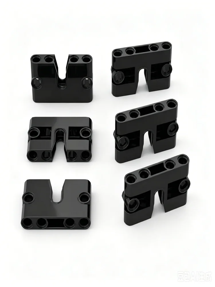 MOC 100PCS Part 67139 1x3x5Pin Connector Building Blocks Set With Cutout Brick Particle Educational Puzzle DIY Toy Children Gift