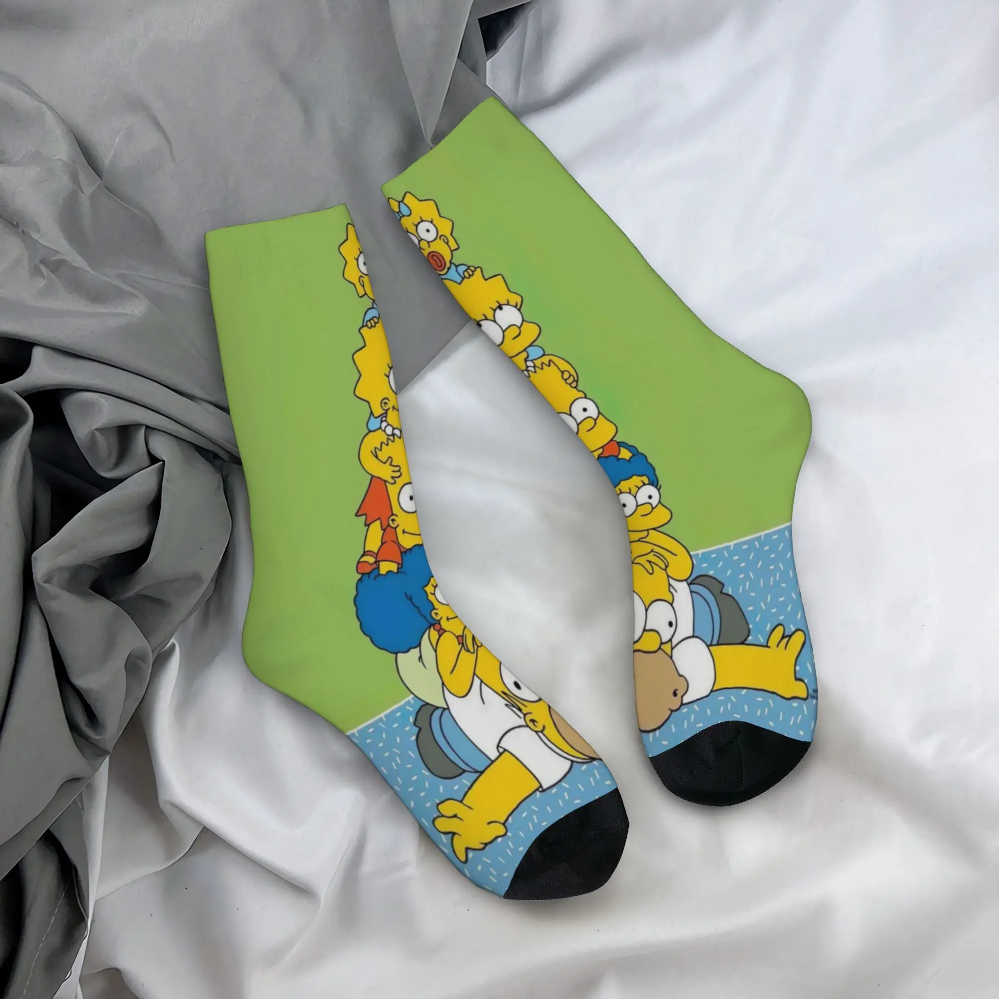 Simpsoneds Crew Socks for Women Men Accessories Spring Autumn Winter  Cotton Crew Socks Sweat Absorbing