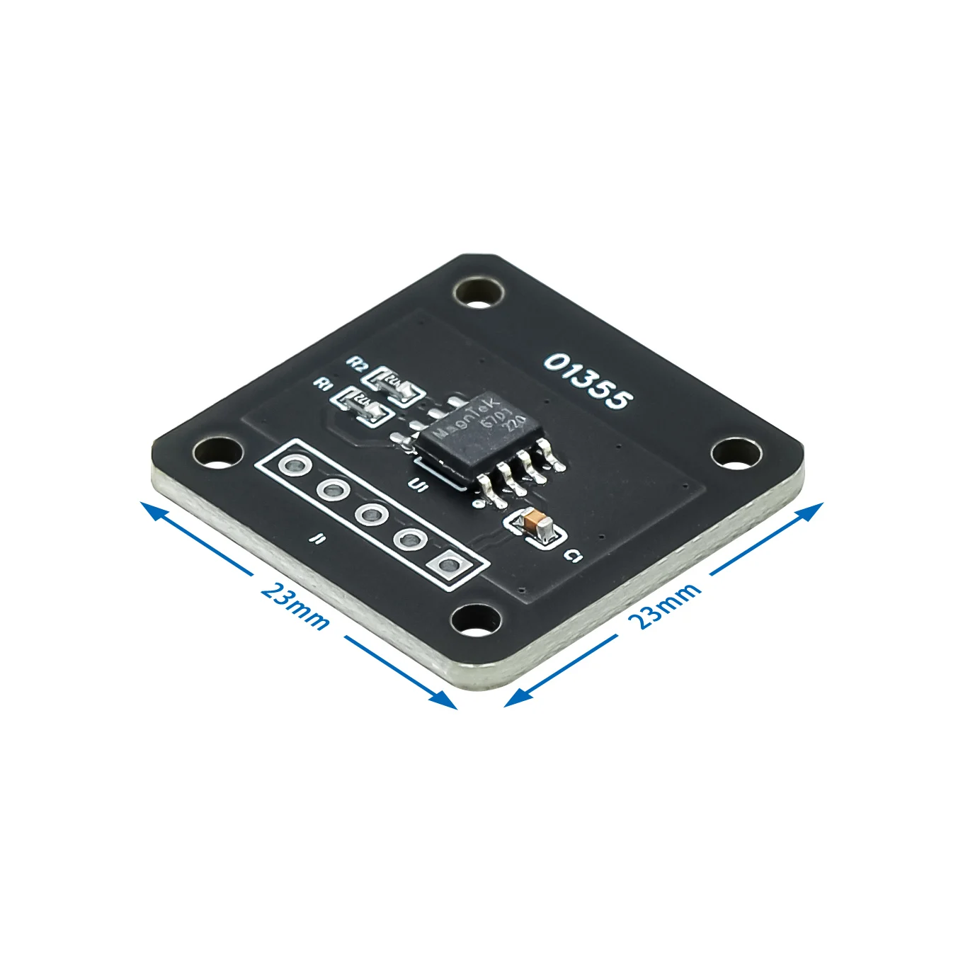 Módulo codificador magnético mt6701, sensor de medição de ângulo de alta precisão de 14 bits em vez de as5600 para arduino indução magnética