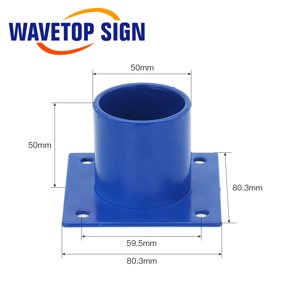 WaveTopSign Air Pipe Connection Joint Diameter 50mm Screw M6.5x4 Flange For Vacuum Adsorption Platform