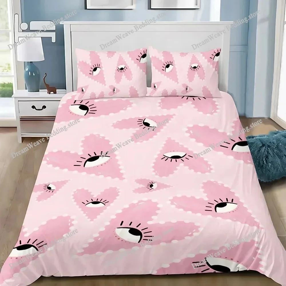 Exquisite 3D Eyes Wallpaper Chiara Ferragni Digital Printing Bedding Set Duvet Cover Comforter Bed Adult Girls Boys Gift592592FQ