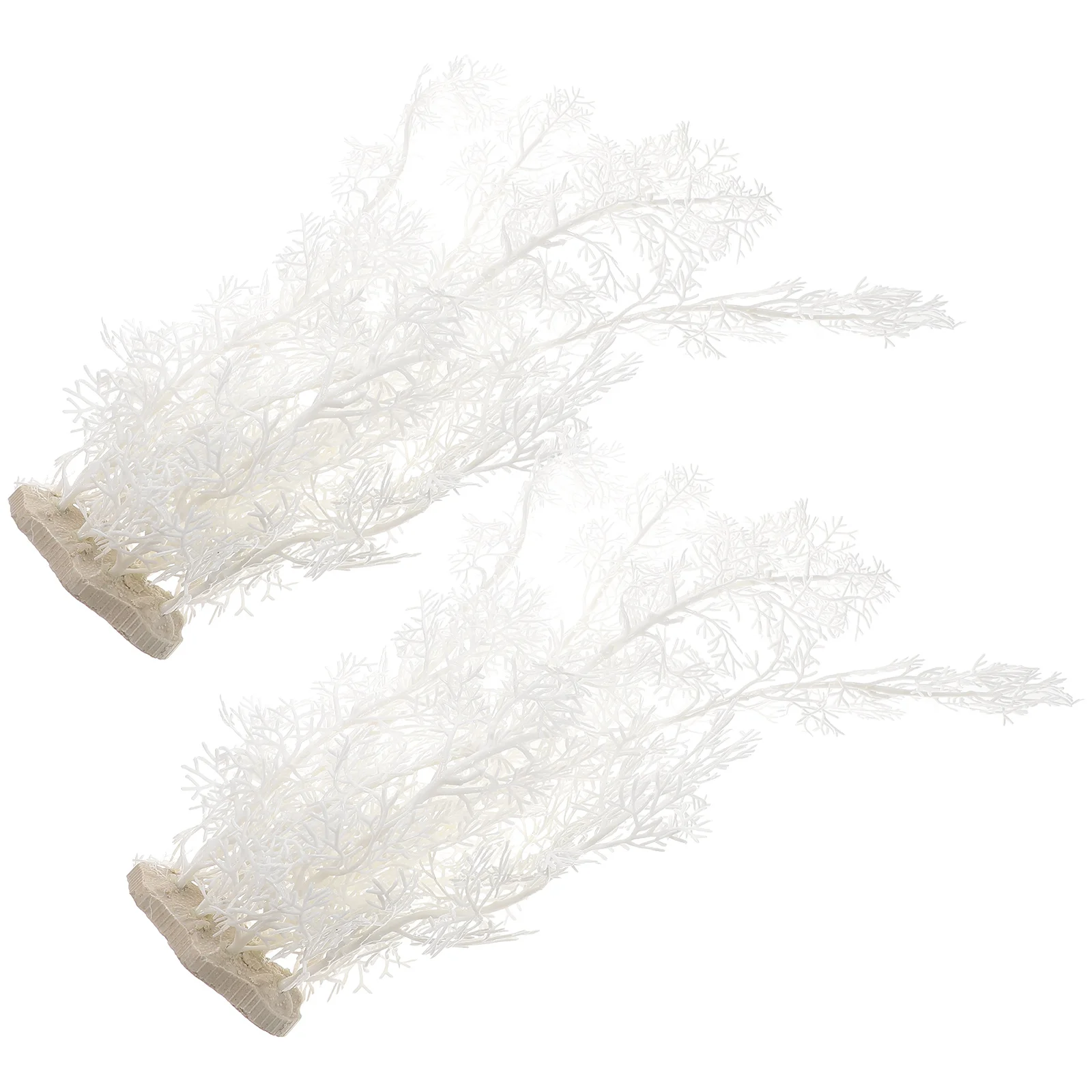 

2 Pcs Tall Aquarium Plants Plastic for Betta Fish Tank Decorations Water Tanks Landscaping Reptile Terrarium nament Landscape