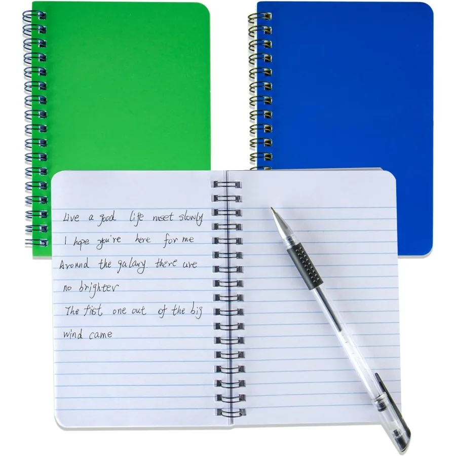 Spiral Notebook 4Pack Pot Notebook 4.2"x 6.1" Pot Notepad Small Notebook 4Pack Spiral Notebook