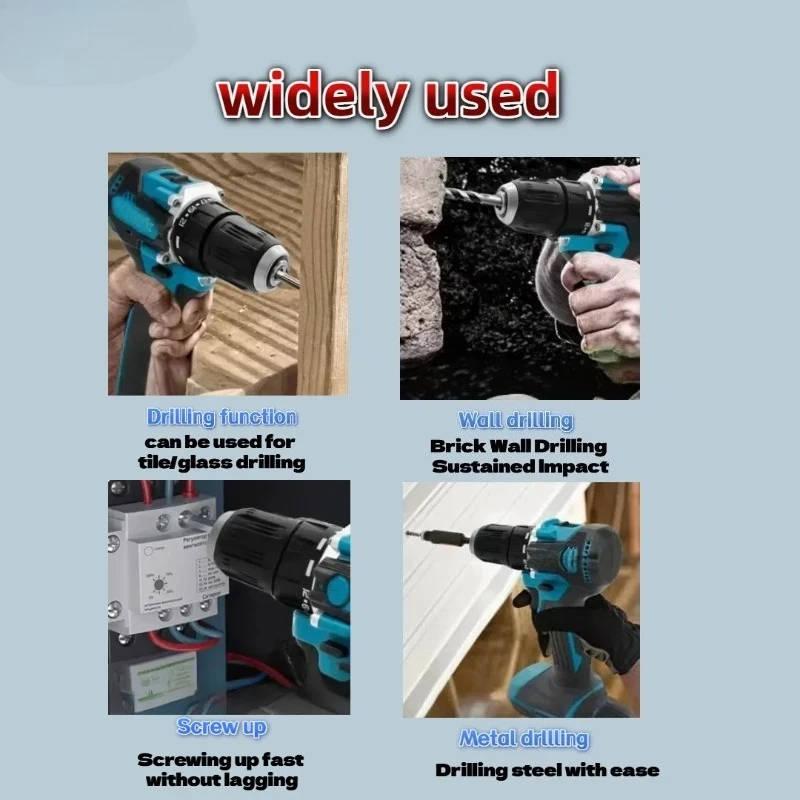 Fit makita ddf487 elétrica sem escova de alto torque impacto chave de fenda sem fio driver broca ferramentas elétricas para makita 18v bateria