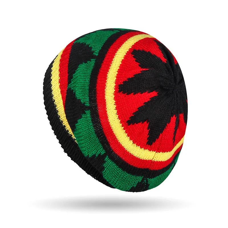 Unisex Knit Braid Hat Men Dreadlocks Wig Bob Marley Caribbean Jamaican Bob Rasta Beanie Cap Hip Hop Cap Fancy Dress Up Headwear - view 6