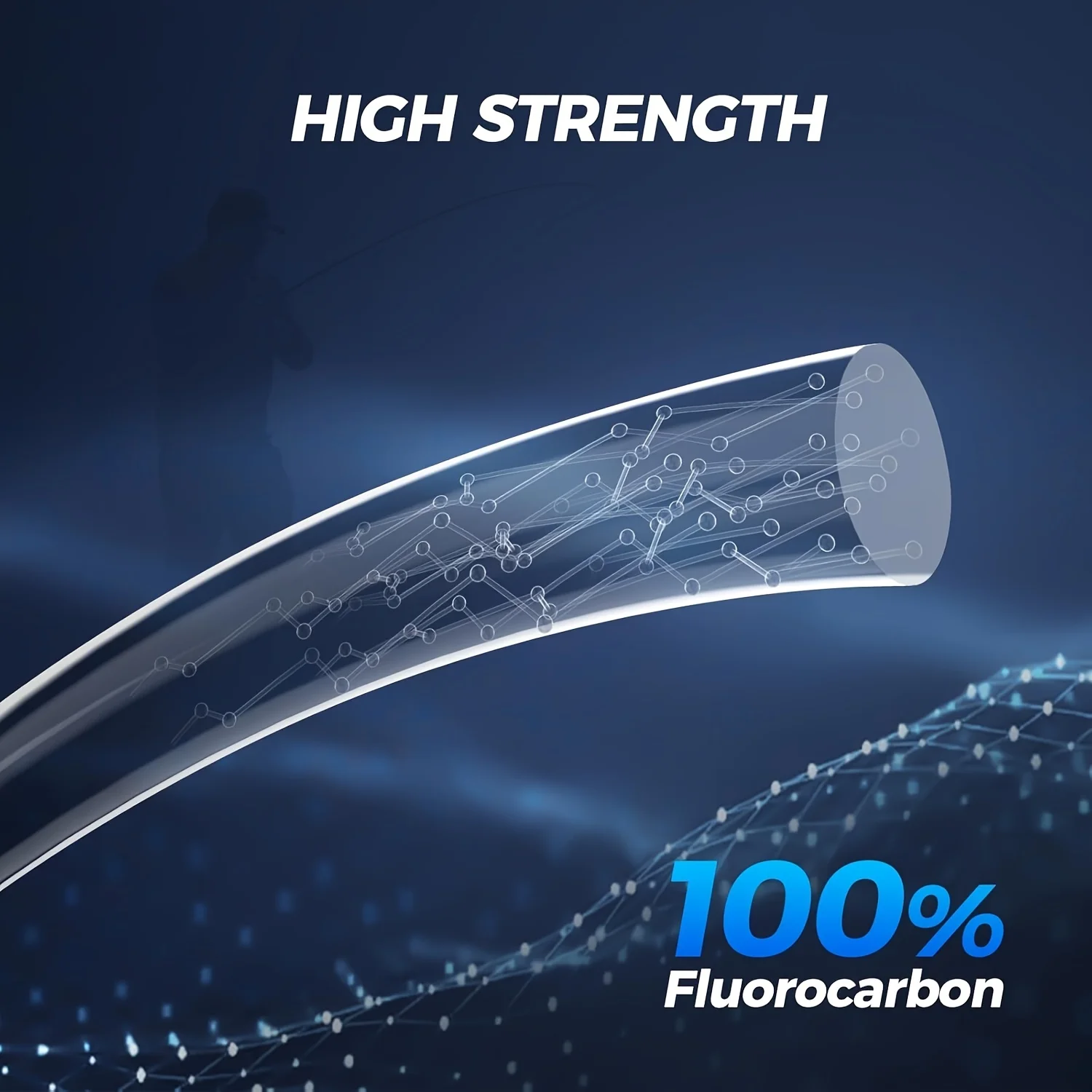 50M 100% Fluorocarbon Fishing Line Leader line for Braid Fishing Line Japan Quality, Durable Fishing Equipment