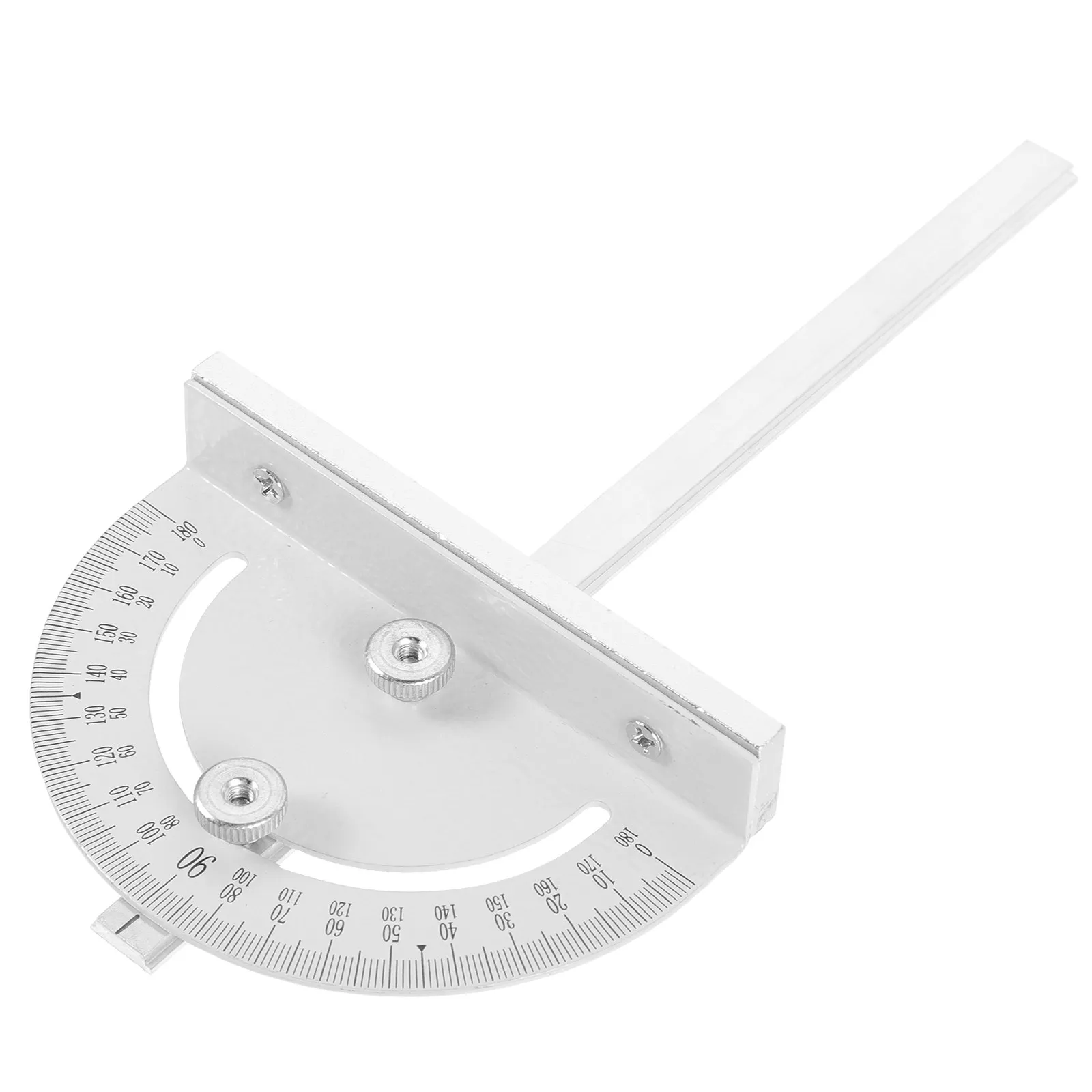Heavy Duty Steel Angle Measuring Tool Rotating Protractor with Locking Thumb Nut for Circular Saw Guide Bevel Setting Wood