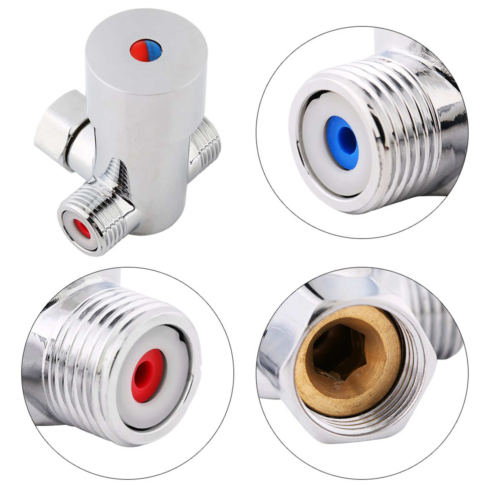 G1/2 Hot Cold Water Mixing Valve Mixer Temperature Control for Automatic Faucet