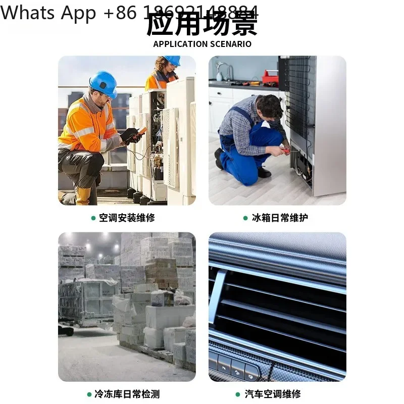 New Electronic Refrigerant Meter for DY523 Automotive Air Conditioner Fluoride Vacuum Pressure Gauge and Liquid Fluoride