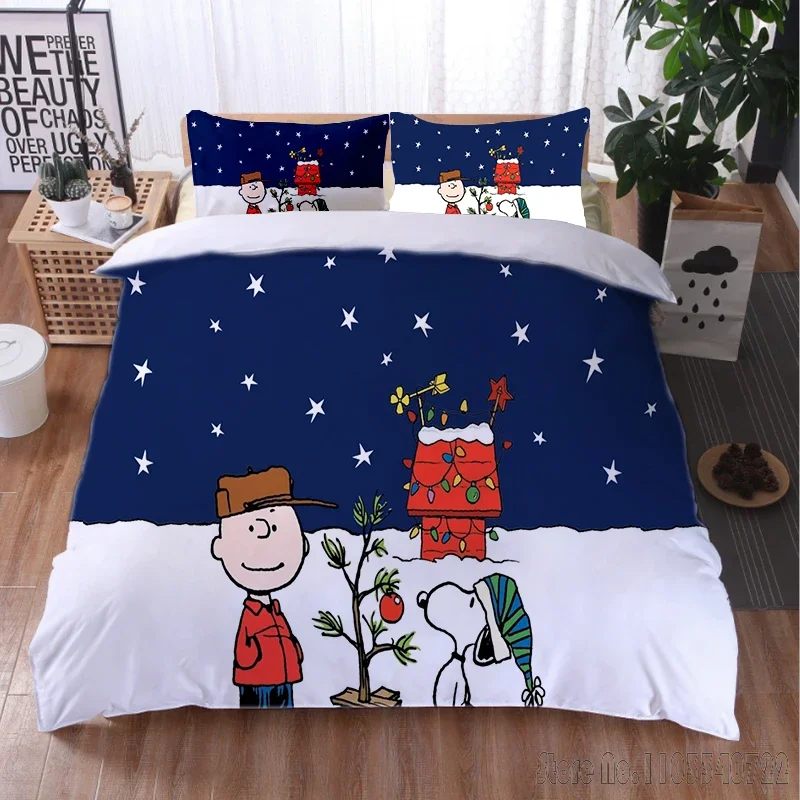 Snoopy Quilt Covers Cartoon Soft Printed Duvet Cover Set HD Comforter Cover for Kids Bedding Sets Bedclothes Bedroom Decor