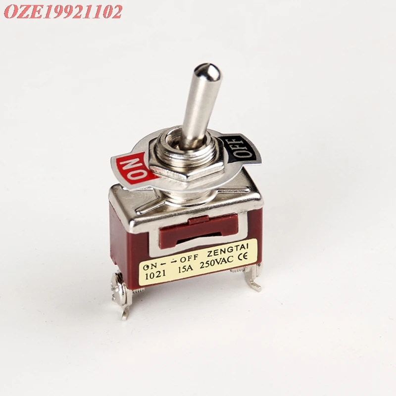 1pc Toggle Switch 12MM Mounted Maintained / Momentary 2pins 3pins 6pins 9pins 12pins 15A 250V ON-ON ON-OFF-ON Rocker Switch