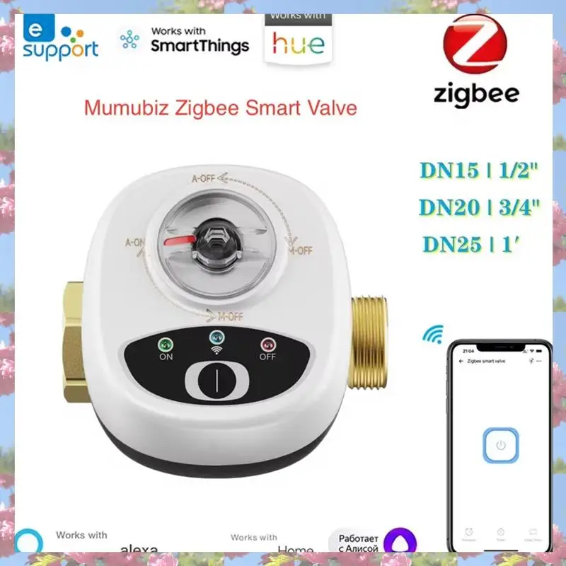 L72A-Zigbee Smart Valve Controller Ewelink Ball Valve APP Remote Control IP65 Waterproof Water Valve Works For Alexa