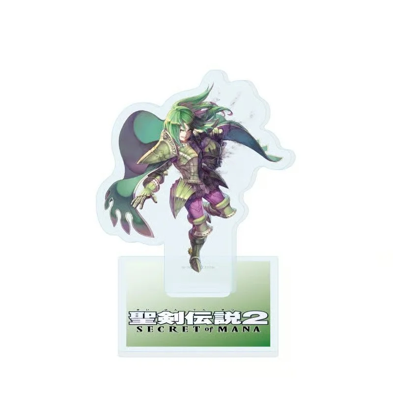 Secret of Mana 15CM Classic Anime Scene Acrylic Stand Figure Tabletop Display Ornament Collection Merchandise Keychain
